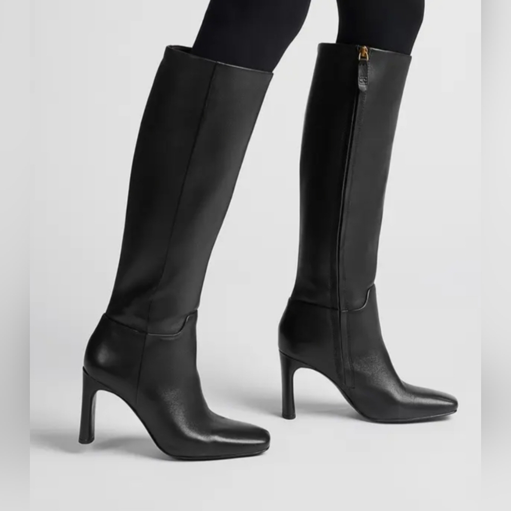 FRANCO SARTO Flexa Black High Women's Leather Boots US 9 EU 40 Org $290